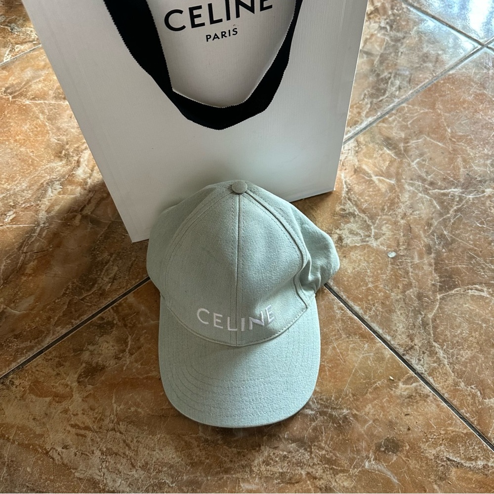 Celine light denim baseball Cap - Picture 2 of 11